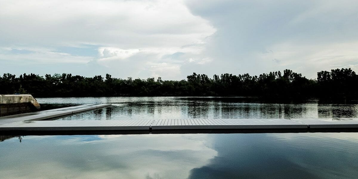 low profile rowing dock