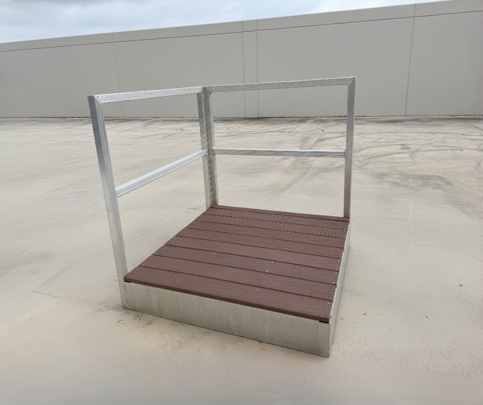 Special Offer - 4' x 4' Cantilever Platform with Rosewood PVC Decking