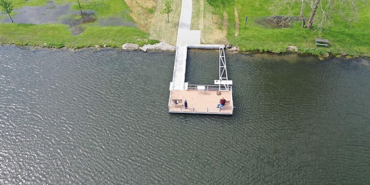 Pier vs. Dock concept image AccuDock Fishing Pier