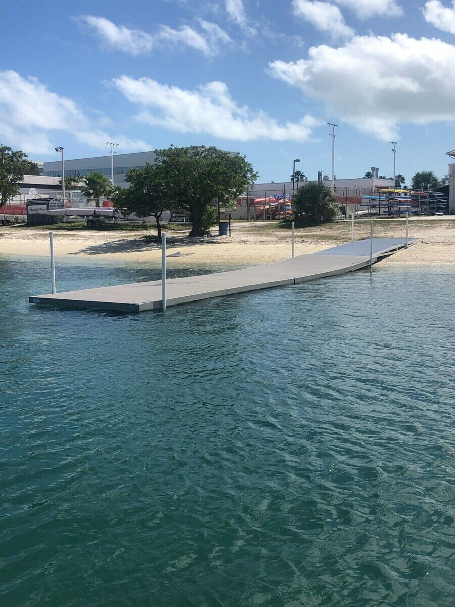 Low Freeboard Rowing Docks right off the shoreline.