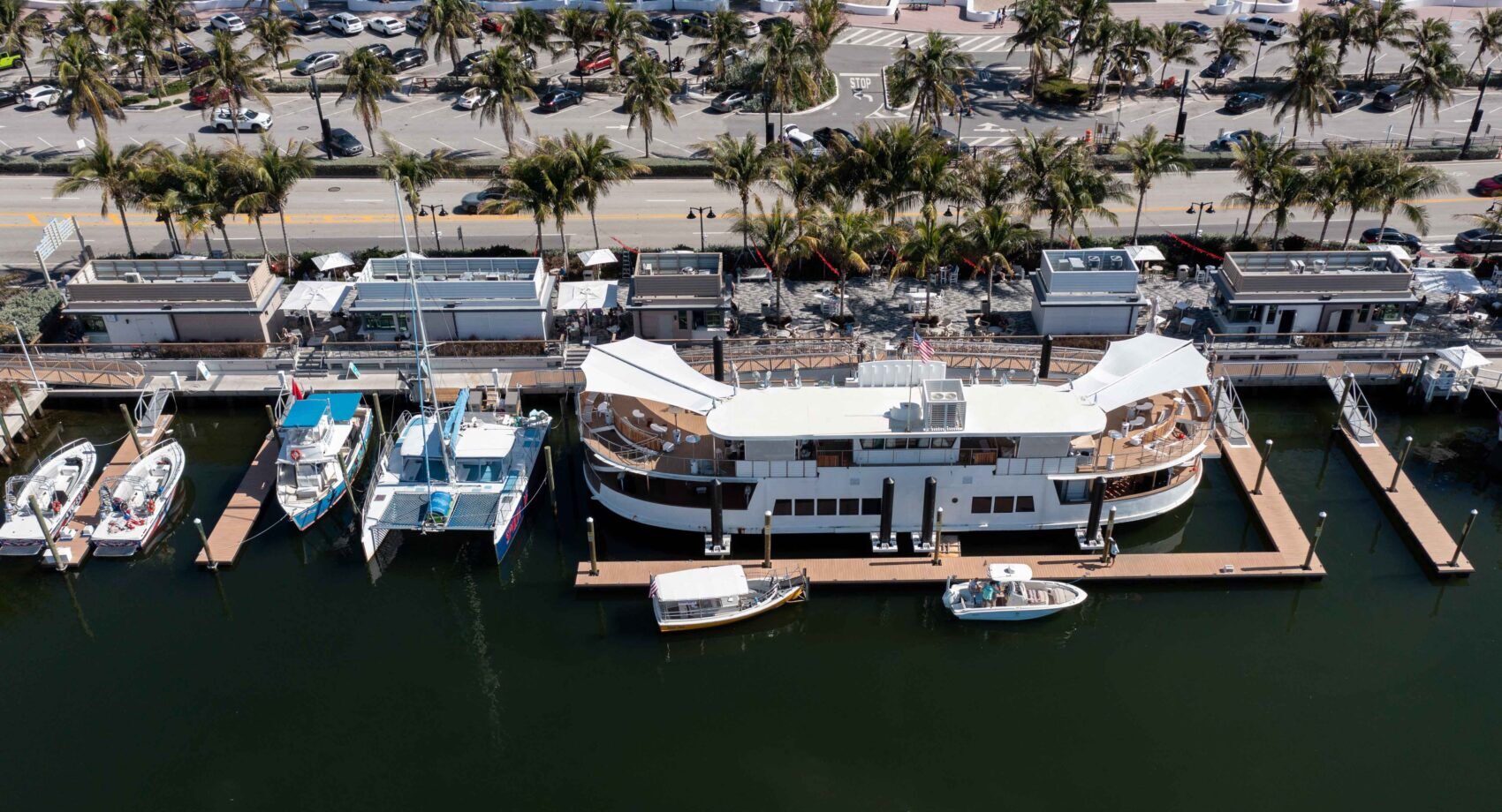 Custom floating dock at Marina Village, Fort Lauderdale