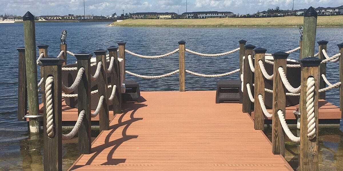 adding a patio to a floating dock