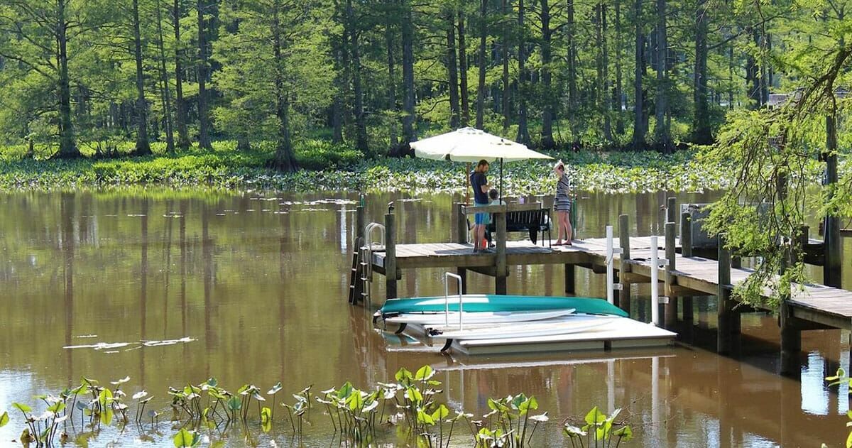 floating lake platform