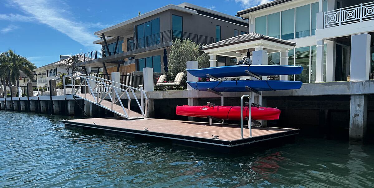 common sizes of floating docks