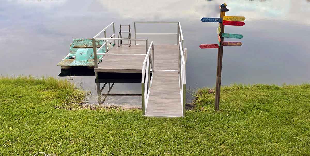 There are many unique floating dock systems for lakes.