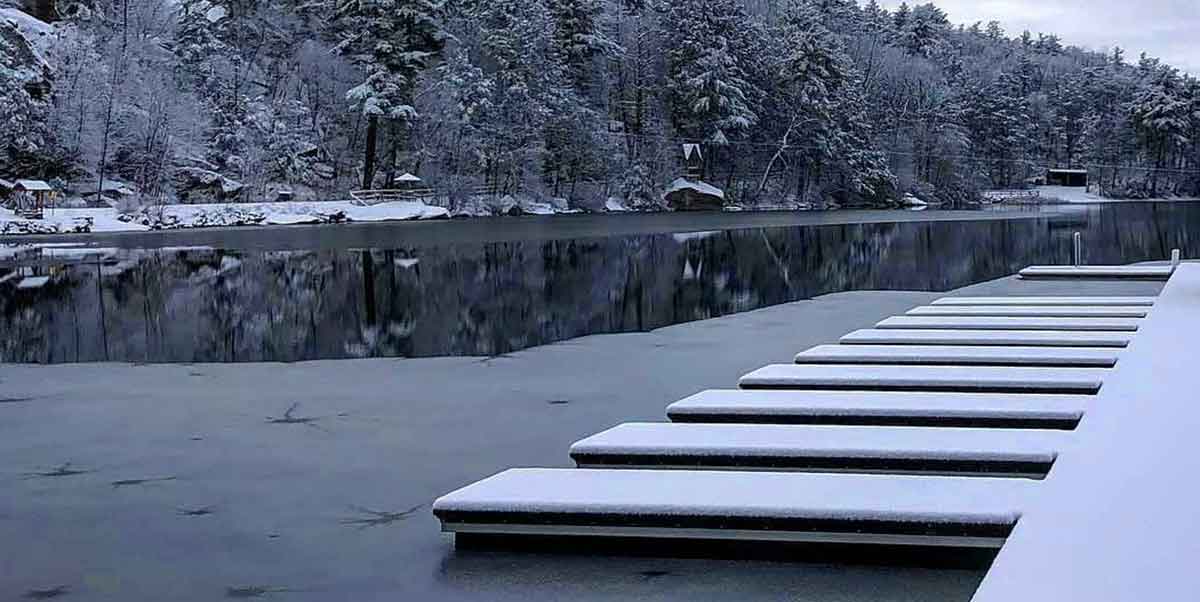 One of the best docks for lakes that freeze.